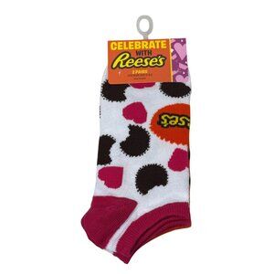 Reeses 2 Pair Ankle Socks Womens 5-9.5 Candy Novelty Socks